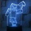 3D LED Lampička Steve Minecraft