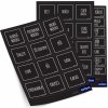 Samolepky na dózy Orion BLACK 47ks