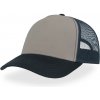 Atlantis Headwear Kšiltovka Rapper Canvas-S Trucker, 5 panelová COT330234g6199-grey/navy UNI Šedá/navy