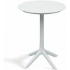 Lazy Momo Kávový stolík high oval RIMO 57 x 57 x 74,5 cm WHITE biela