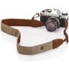 Vintage látkový popruh pro fotoaparát - hnědý