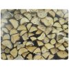 Mars & More 4ks pevné korkové prestieranie drevo Fireplace wood 30x40x0,4 cm