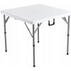 SucceBuy Skladací stôl do Madžonga biely 860x860x740MM Všestranný dizajn