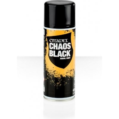GW Citadel Spray Paints: Chaos Black Spray 400ml