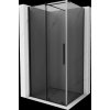 MEXEN/S - Velár sprchovací kút, posuvné dvere 90 x 85, grafit, čierna 871-090-085-41-70