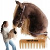 HOBBY HORSE KÔŇ NA PALICI KONÍK HLAVA KOŇA PALICA S HRIVOU + HREBEŇ