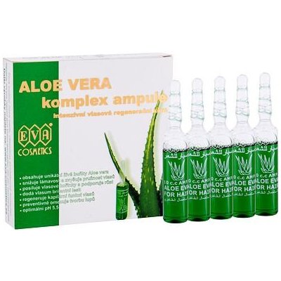 Eva Cosmetics Aloe Vera Complex Hair Care Ampoules regenerační kúra v ampulích 5x10 ml 50 ml pro ženy