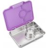 Yumbox Krabička na desiatu - desiatový box nerezový Pret RVS 4 - Lavande Purple