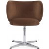 Ferm Living Jedálenská stolička Rico Rich Velvet, otočná – hnedá