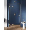New Trendy EXK-1724 AVEXA GOLD jednokrídlové sprchové dvere do niky 130 cm, ľavé 130 cm zlatá