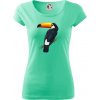 Tukan kreslený - Dámske tričko Pure - XL ( Mätová )