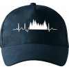 EKG les - Šiltovka so zahnutým šiltom a mosaznou sponou - Univerzálna veľkosť ( Tmavomodrá (veľmi tmavá - skoro čierna) )