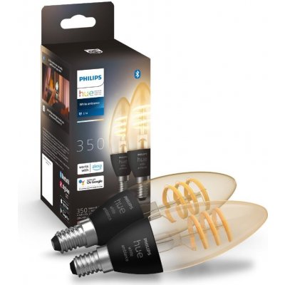 Philips | SADA 2x LED Stmievateľná žiarovka Philips Hue WHITE AMBIANCE E14/4,6W/230V | P5186