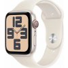 Apple Watch SE GPS + Cellular, 44mm hliníkové pouzdro Moonlight se sportovním páskem Moonlight – velikost M/L