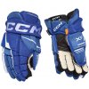 Hokejové rukavice CCM Tacks XF Royal/White Junior 12 palcov