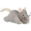 Hračka mačka Myš sivá plyšová robustná 15cm TR