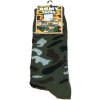 Ponožky maskáčové froté ARMY - zelené Veľkosť: 39/42