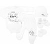 Súpravička do pôrodnice 5D Made with love, Baby Nellys - biela, veľ. 62