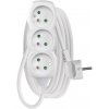 Predlžovací kábel 3 m / 3 zásuvky / biely / PVC / 1 mm2 Emos P0313