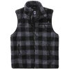 Brandit Teddyfleece vest Men sivá-čierna