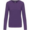 KARIBAN VINTAGE K383 / Dámske tričko s dlhým rukávom - purple XXXL