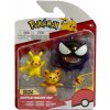 Jazwares Pokémon figurky Pikachu Gastly Teddiursa, 5 - 8 cm (191726399230)
