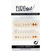 Eurostil Peard Gold Hair Clips - ozdoby do vlasov (sponky, čelenky, klipsy) VÝPREDAJ: 06939 - hranaté sponky, 2ks/bal 6,5 cm