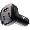 Nabíjačka do auta Acefast B3, 66 W, 2x USB-C + USB (čierna)