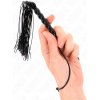Kink Mini Silicone Whip With 6 Black Beads 26 Cm