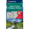 Davos, Arosa, Prattigau (Kompass - 113) - turistická mapa