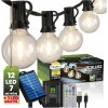 Solárna záhradná girlanda 12x LED dekoratívne guličky 6, 55m 2700K teplá biela + diaľkový ovládač CALLIS2 Lumiled