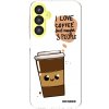 Picasee silikónový prehľadný obal pre Samsung Galaxy A25 A256B 5G - Cute coffee