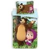 Jerry Fabrics Obliečky Máša a Medveď Forest 1x70x90/1x140x200cm
