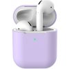 Ochranné pouzdro na Apple Airpods 1,2 silikónové hladké Farva: Fialové svetlá