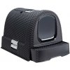 Toaleta Curver® LITTERBOX, Antracit, pre mačku domácu, 51x38x40 cm