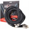 SIGNÁLOVÝ KÁBEL STEREO 4x Cinch RCA TIENENÝ OFC 5 m - KICX SCV45
