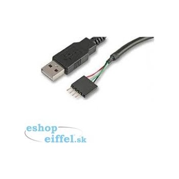 Akasa EXUSBIE-40 externí USB na interní USB konektor / ext. USB (A)- interní 4pin na desce, 40cm