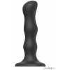 Dildo s přísavkou a pohyblivými kuličkami Strap-On-Me Geisha Balls Black (velikost M)