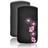 PUZDRO HTC DESIRE HD, HD2 PLÁTENE ZASÚVACIE DAISY čierne