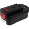 Powery Akumulátor Black & Decker Slide Pack FIRESTORM A18 2000mAh NiMH 18V - neoriginálny