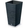 PROSPERPLAST Kvetináč FURU SQUARE 29,5cm antracit