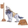RoboTime 3D Dřevěné puzzle Vlk bojovník - Warrior Wolf