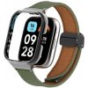 eses Kožený remienok s magnetickou sponou pre Xiaomi Redmi Watch 3 Active - Zelený