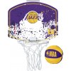 Mini basketbalový kôš Wilson NBA MINI HOOP LAKERS fialová,biela,žltá