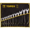 Topex Kľúč vidlicový sada, 13 - 32 mm, 12 ks 35D758