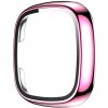 VSETKONAMOBIL 43176 Plastový kryt s ochranným sklom pre Fitbit Versa 3 / Fitbit Sense ružový