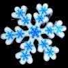 Vianočné LED osvetlenie vločka - dekorácia na okno, dvere, výklad 6179