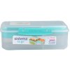Sistema Delený desiatový box To Go Bento Lunch s nádobou na jogurt a 2 tácky 1,65 l, mätová