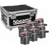 BeamZ BBP60 Uplighter Súprava 6 kusov vo Flightcase s nabíjačkou