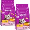 WHISKAS Adult 2x3,8 kg - suché krmivo pre dospelé mačky, s lahodným kuracím mäsom